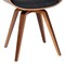 Armen Living Summer Modern Chair In Charcoal Fabric and Walnut Wood LCSUCHWACH - alternate 3